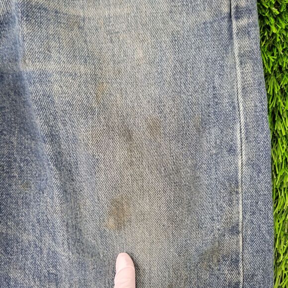 LEVIS 505 Straight Jeans 34x30 Faded Blue - Picture 13 of 16